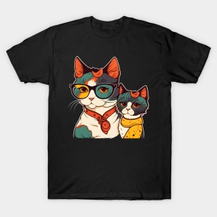 Cat Mom For Cat Lovers Family Matching - Love Cats T-Shirt